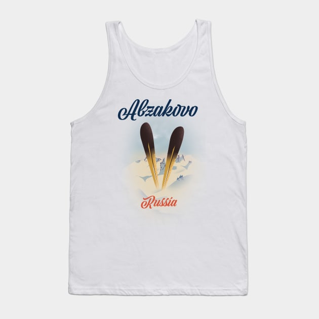 Abzakovo Russian ski poster Tank Top by nickemporium1